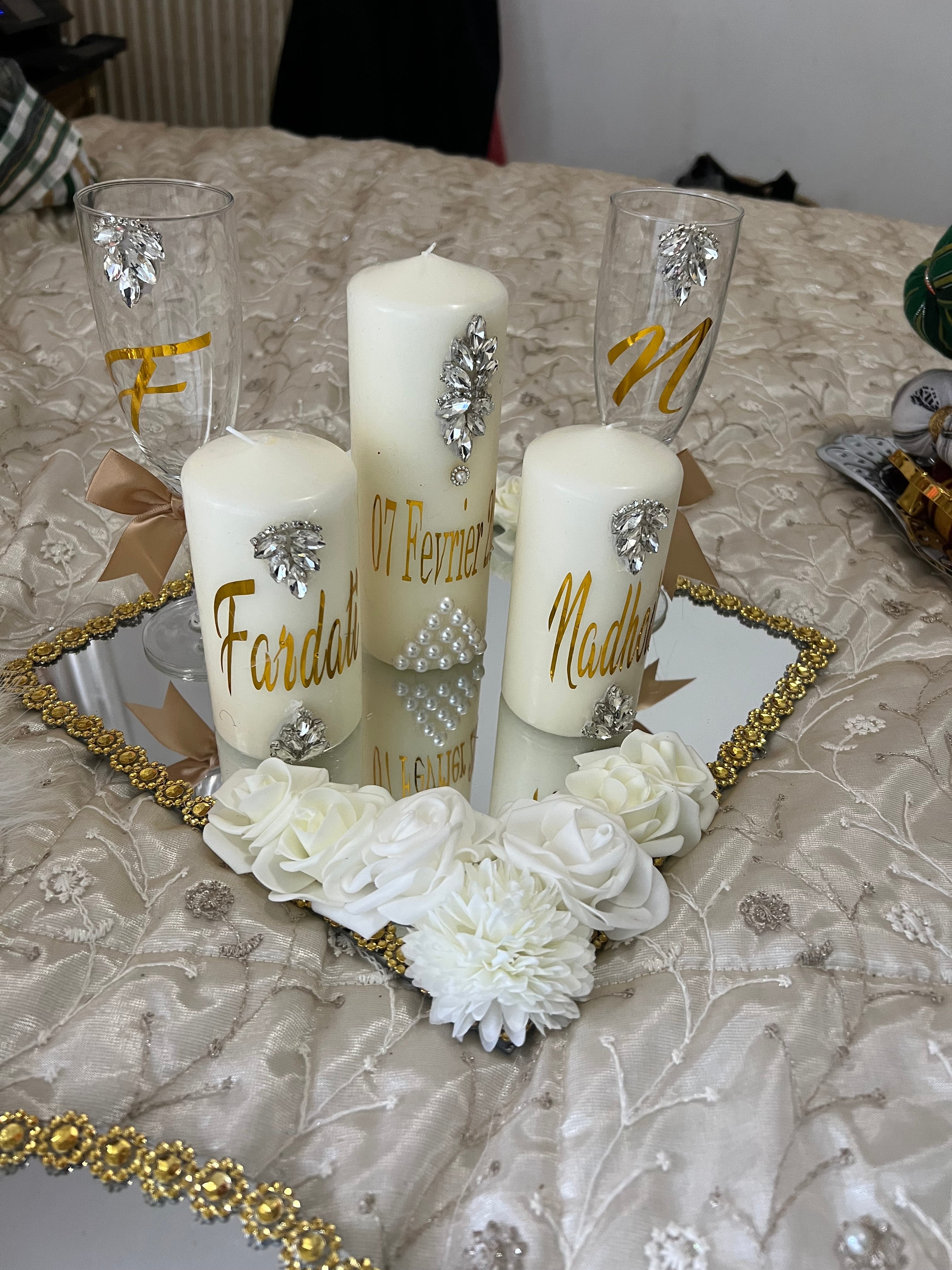 Plateaux flûte et Bougies