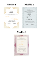 Certificat de mariage classique