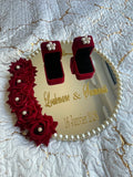 Plateau alliance rose Rouge