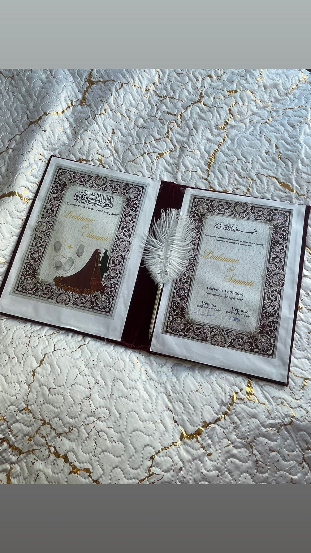 Certificat de mariage DUO